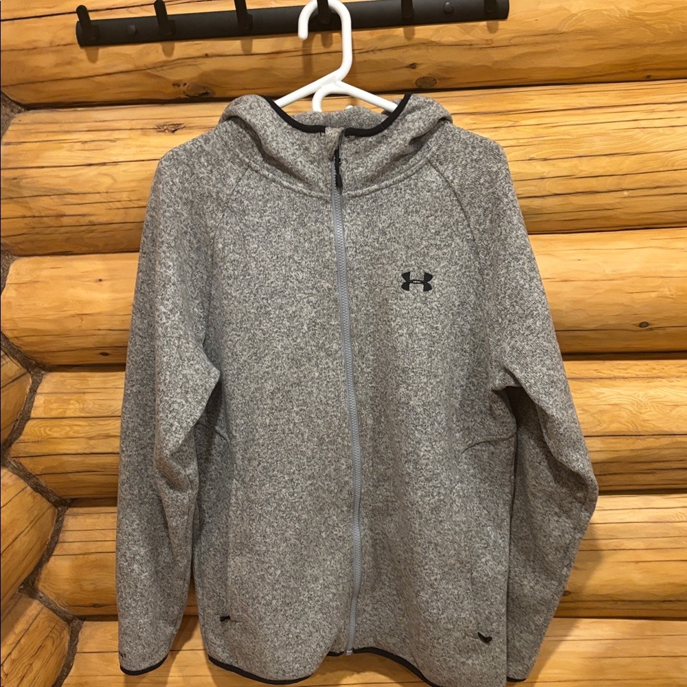 Under Armour Heather Gray Zip-Up Jacket